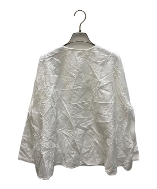 KAGURE（カグレ）kagure (カグレ) コットンエンブロイダリーAラインシャツ ホワイト サイズ:size Freeの古着・服飾アイテム
