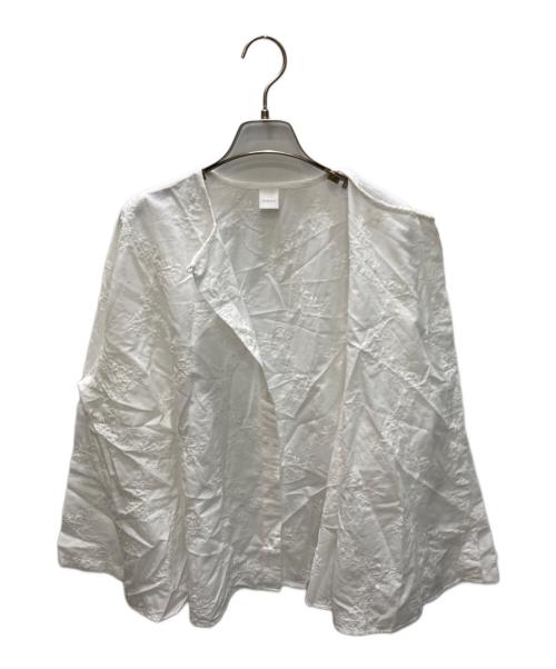 KAGURE（カグレ）kagure (カグレ) コットンエンブロイダリーAラインシャツ ホワイト サイズ:size Freeの古着・服飾アイテム