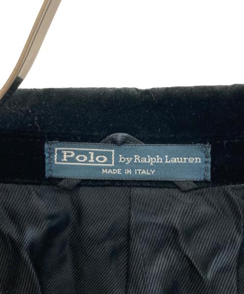 POLO RALPH LAUREN（ポロ・ラルフローレン）POLO RALPH LAUREN (ポロ・ラルフローレン) ベロアカラー 比翼チェスターコート ブラック サイズ:42S 52Sの古着・服飾アイテム