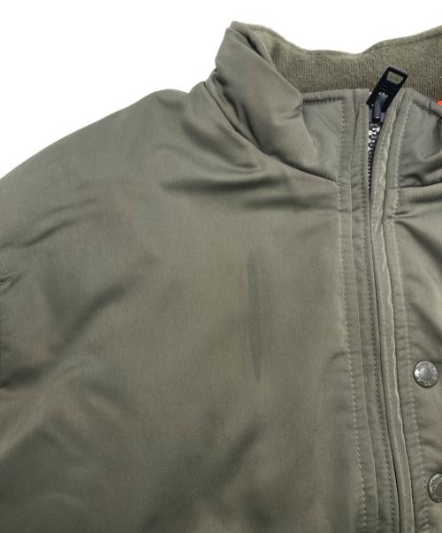 AVIREX（アヴィレックス）AVIREX (アヴィレックス) ステンシルジャケット HAT IN THE RING 中綿ジャケット グリーン サイズ: Lの古着・服飾アイテム