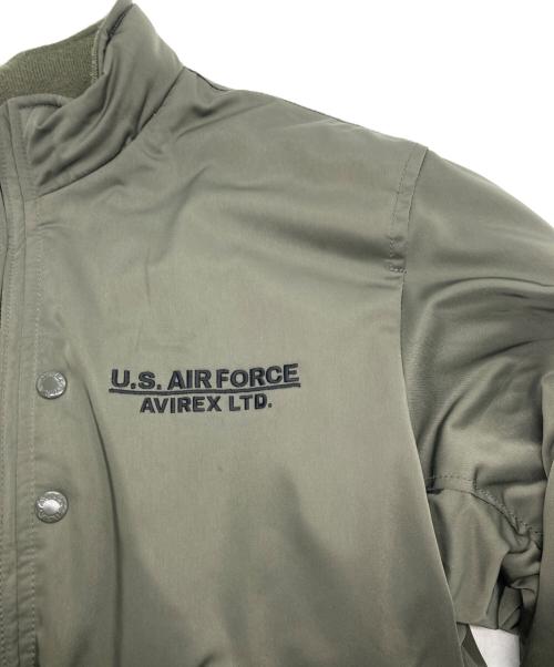 AVIREX（アヴィレックス）AVIREX (アヴィレックス) ステンシルジャケット HAT IN THE RING 中綿ジャケット グリーン サイズ: Lの古着・服飾アイテム