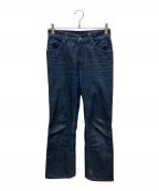 MM6 Maison Margielaエムエムシックスメゾンマルジェラ）の古着「CENTER PRESS DENIM PANTS」｜インディゴ