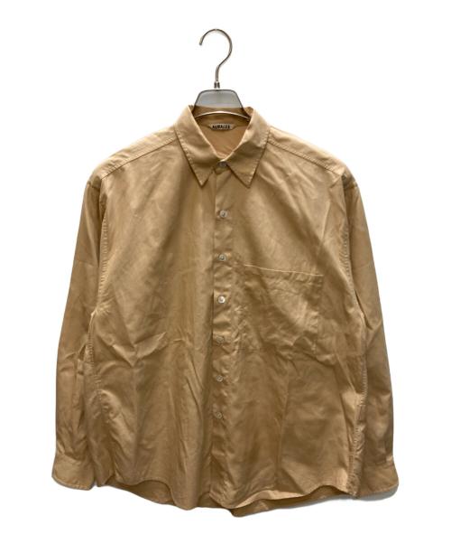 AURALEE（オーラリー）AURALEE (オーラリー) WASHED FINX TWILL BIG SHIRT ベージュ サイズ:3の古着・服飾アイテム