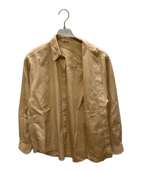 AURALEE（オーラリー）AURALEE (オーラリー) WASHED FINX TWILL BIG SHIRT ベージュ サイズ:3の古着・服飾アイテム