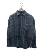THE NORTHFACE PURPLELABELザ・ノースフェイス パープルレーベル）の古着「Flannel Plaid Field Shirt / フランネルプラッドフィールドシャツ」｜グレー