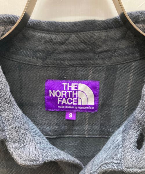 THE NORTHFACE PURPLELABEL（ザ・ノースフェイス パープルレーベル）THE NORTHFACE PURPLELABEL (ザ・ノースフェイス パープルレーベル) Flannel Plaid Field Shirt / フランネルプラッドフィールドシャツ グレー サイズ:Sの古着・服飾アイテム