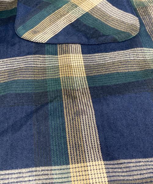 PENDLETON（ペンドルトン）PENDLETON (ペンドルトン) TOMORROW LAND (トゥモローランド) シルクシャギー ボードシャツ ネイビー サイズ:SIZE Mの古着・服飾アイテム