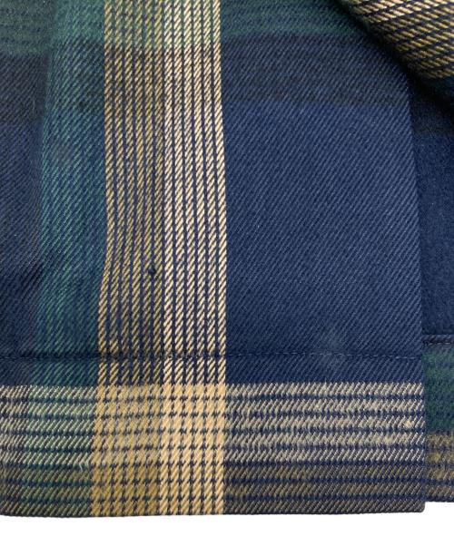 PENDLETON（ペンドルトン）PENDLETON (ペンドルトン) TOMORROW LAND (トゥモローランド) シルクシャギー ボードシャツ ネイビー サイズ:SIZE Mの古着・服飾アイテム
