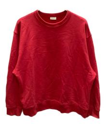 DRIES VAN NOTEN（ドリスヴァンノッテン）の古着「Oversized Crewneck Sweatshirt」｜レッド