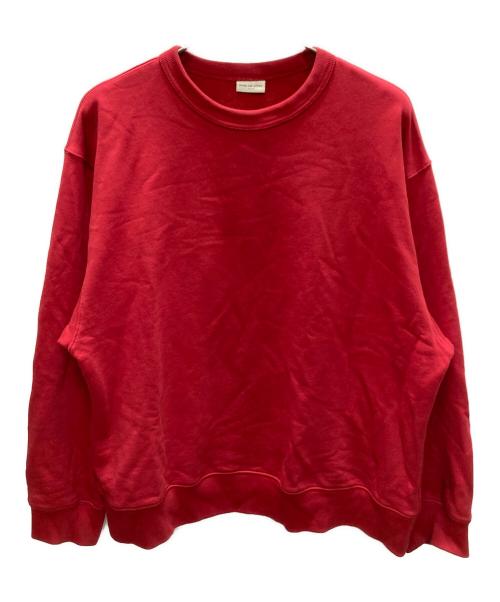 DRIES VAN NOTEN（ドリスヴァンノッテン）DRIES VAN NOTEN (ドリスヴァンノッテン) Oversized Crewneck Sweatshirt レッド サイズ:smallの古着・服飾アイテム