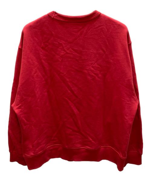 DRIES VAN NOTEN（ドリスヴァンノッテン）DRIES VAN NOTEN (ドリスヴァンノッテン) Oversized Crewneck Sweatshirt レッド サイズ:smallの古着・服飾アイテム