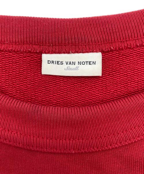 DRIES VAN NOTEN（ドリスヴァンノッテン）DRIES VAN NOTEN (ドリスヴァンノッテン) Oversized Crewneck Sweatshirt レッド サイズ:smallの古着・服飾アイテム