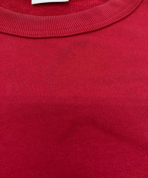 DRIES VAN NOTEN（ドリスヴァンノッテン）DRIES VAN NOTEN (ドリスヴァンノッテン) Oversized Crewneck Sweatshirt レッド サイズ:smallの古着・服飾アイテム
