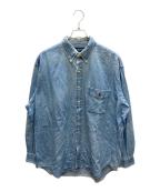RALPH LAURENラルフローレン）の古着「BIG SHIRT デニムBDシャツ」｜インディゴ