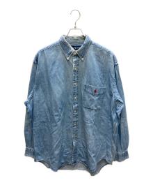RALPH LAUREN（ラルフローレン）の古着「BIG SHIRT デニムBDシャツ」｜インディゴ