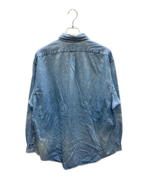 RALPH LAUREN（ラルフローレン）RALPH LAUREN (ラルフローレン) BIG SHIRT デニムBDシャツ インディゴ サイズ:Lの古着・服飾アイテム