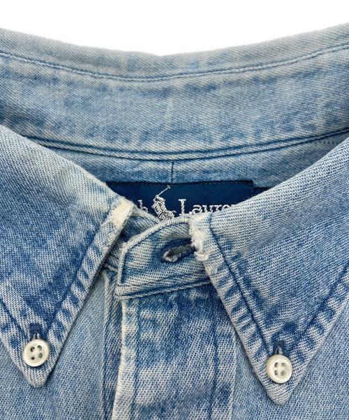 RALPH LAUREN（ラルフローレン）RALPH LAUREN (ラルフローレン) BIG SHIRT デニムBDシャツ インディゴ サイズ:Lの古着・服飾アイテム