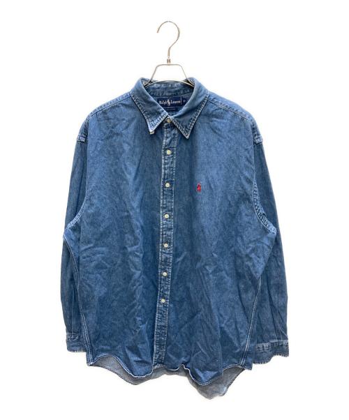 RALPH LAUREN（ラルフローレン）RALPH LAUREN (ラルフローレン) デニムBDシャツ インディゴ サイズ:XLの古着・服飾アイテム