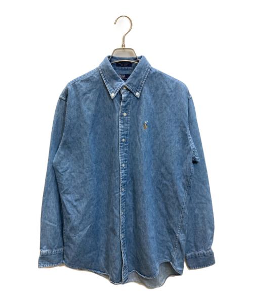 POLO BY RALPH LAUREN（ポロ バイ ラルフローレン）Polo by Ralph Lauren (ポロ バイ ラルフローレン) デニムシャツ インディゴ サイズ:XLの古着・服飾アイテム