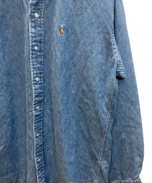 POLO BY RALPH LAUREN（ポロ バイ ラルフローレン）Polo by Ralph Lauren (ポロ バイ ラルフローレン) デニムシャツ インディゴ サイズ:XLの古着・服飾アイテム