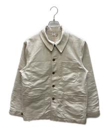 le travailleur gallice（ル・トラヴァイユール・ガリス）の古着「LA VESTE モールスキン ワークジャケット」｜アイボリー