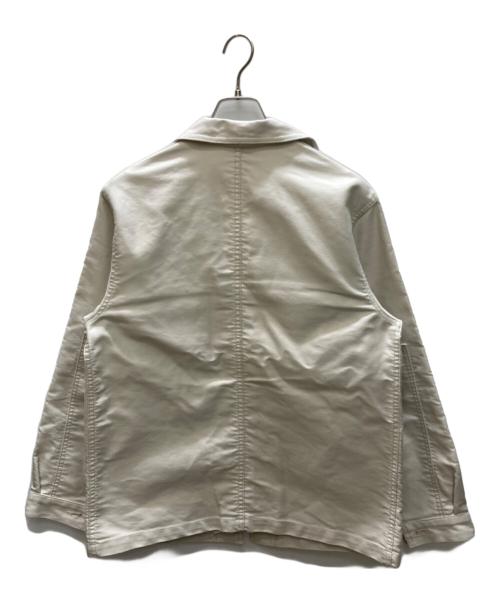 le travailleur gallice（ル・トラヴァイユール・ガリス）le travailleur gallice (ル・トラヴァイユール・ガリス) LA VESTE モールスキン ワークジャケット アイボリー サイズ:2の古着・服飾アイテム