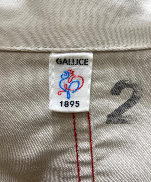 le travailleur gallice（ル・トラヴァイユール・ガリス）le travailleur gallice (ル・トラヴァイユール・ガリス) LA VESTE モールスキン ワークジャケット アイボリー サイズ:2の古着・服飾アイテム