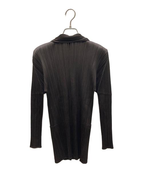 PLEATS PLEASE（プリーツプリーズ）PLEATS PLEASE (プリーツプリーズ) プリーツジャケット ブラウン サイズ:3の古着・服飾アイテム