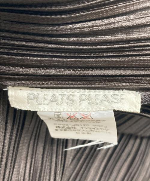 PLEATS PLEASE（プリーツプリーズ）PLEATS PLEASE (プリーツプリーズ) プリーツジャケット ブラウン サイズ:3の古着・服飾アイテム
