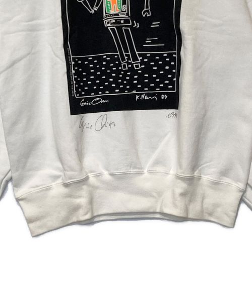 JERZEES（ジャージーズ）JERZEES (ジャージーズ) アートプリントスウェット ホワイト サイズ:Lの古着・服飾アイテム