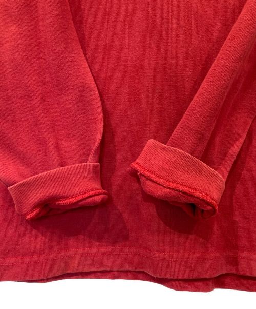 Columbia（コロンビア）Columbia (コロンビア) ハーフジップスウェット レッド サイズ:Lの古着・服飾アイテム