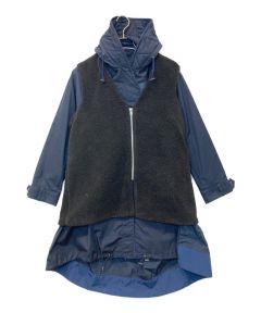 中古・古着通販】JEANASIS (ジーナシス) 3Wayレイヤーコート ブラック  