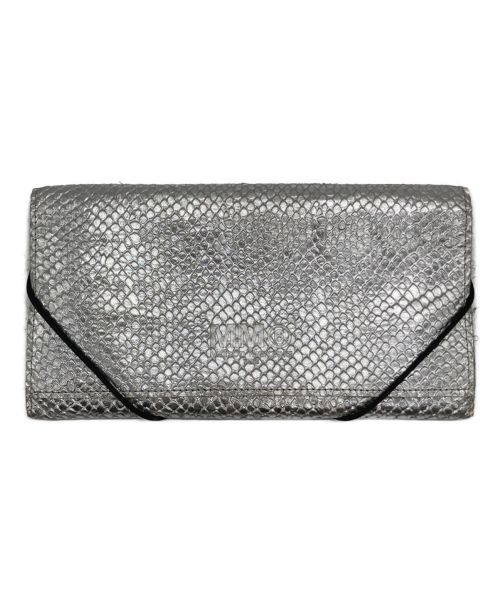 MM6 Maison Margiela（エムエムシックスメゾンマルジェラ）MM6 Maison Margiela (エムエムシックス メゾンマルジェラ) パイソン柄長財布 グレーの古着・服飾アイテム