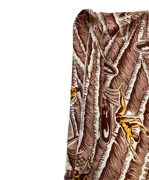 RRL（ダブルアールエル）RRL (ダブルアールエル) レーヨンアロハシャツ ブラウン サイズ:ＸＸＬの古着・服飾アイテム