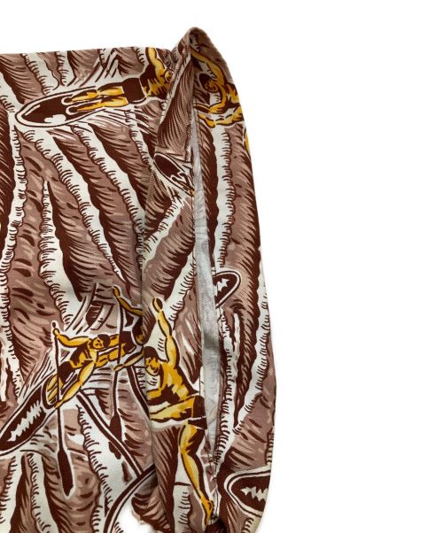 RRL（ダブルアールエル）RRL (ダブルアールエル) レーヨンアロハシャツ ブラウン サイズ:ＸＸＬの古着・服飾アイテム