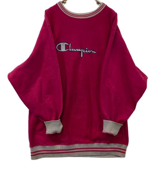 Champion REVERSE WEAVE（チャンピオン リバース ウィーブ）Champion REVERSE WEAVE (チャンピオンリバースウィーブ) 【古着】リバースウィーブスウェット ピンク サイズ:XXLの古着・服飾アイテム