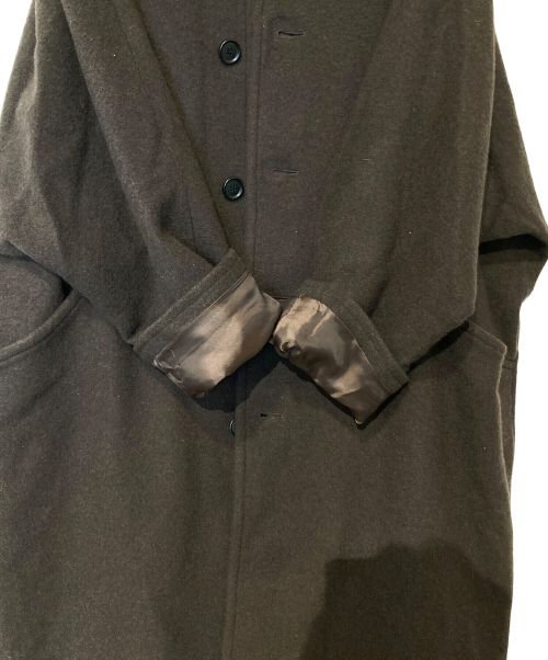 BASISBROEK（バージスブルック）BASISBROEK (バージスブルック) GREAT スタンドカラーコート ブラウン サイズ:2の古着・服飾アイテム
