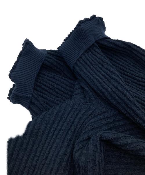 CELFORD（セルフォード）CELFORD (セルフォード) ツイード半袖カーディガン ネイビー サイズ:38の古着・服飾アイテム