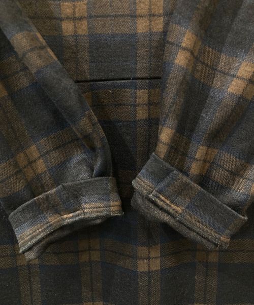 J.PRESS（ジェイプレス）J.PRESS (ジェイプレス) チェックジャカードジャージー ワンピース ネイビー サイズ:表記なしの古着・服飾アイテム