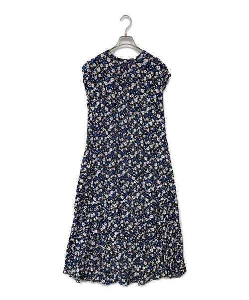 SLOBE IENA（スローブ イエナ）SLOBE IENA (スローブ イエナ) Geometric Flowerフレアワンピース ブルー サイズ:FREEの古着・服飾アイテム