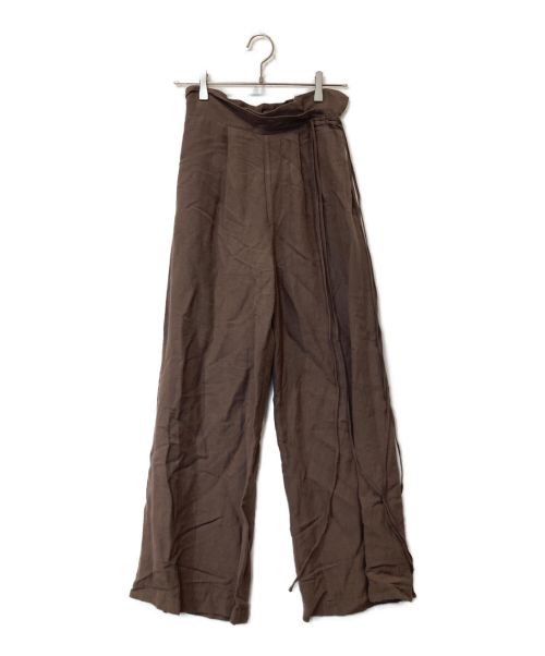 ELENDEEK（エレンディーク）ELENDEEK (エレンディーク) バックストラップリネンキャミ ブラウン サイズ:FREEの古着・服飾アイテム