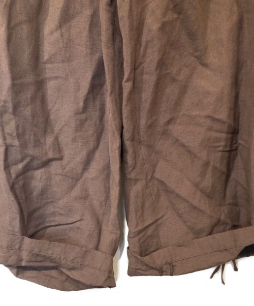 ELENDEEK（エレンディーク）ELENDEEK (エレンディーク) バックストラップリネンキャミ ブラウン サイズ:FREEの古着・服飾アイテム