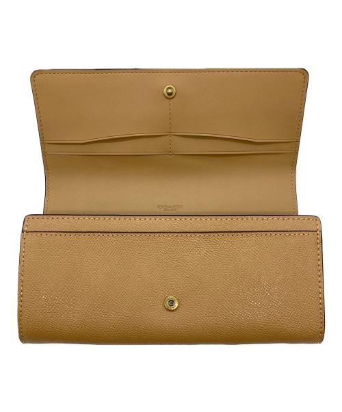 COACH（コーチ）COACH (コーチ) フラップ ウォレット ベージュの古着・服飾アイテム