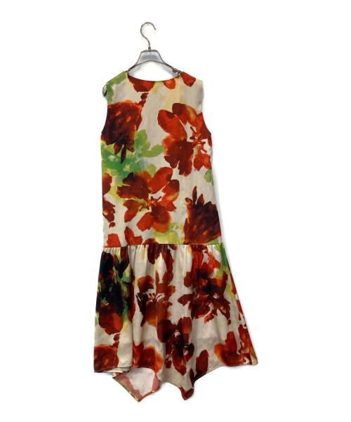 AEWEN MATOPH（イウエン マトフ）AEWEN MATOPH (イウエン マトフ) フラワープリントワンピース ベージュ サイズ:36の古着・服飾アイテム