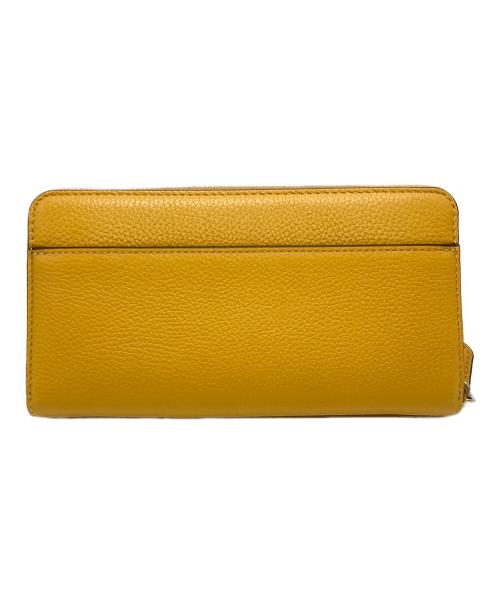 COACH（コーチ）COACH (コーチ) アコーディオン ジップ ウォレット イエローの古着・服飾アイテム