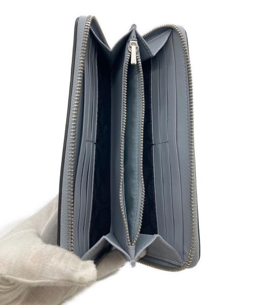COACH（コーチ）COACH (コーチ) アコーディオン ウォレット・シグネチャーキャンバス インテリア グレーブルー(GREY BLUE)の古着・服飾アイテム
