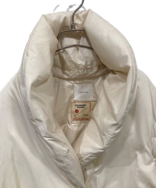CASA FLINE（カーサフライン）CASA FLINE (カーサフライン) nano・universe (ナノ・ユニバース) 別注西川ダウン(R)/ダウンコート アイボリー サイズ:FREEの古着・服飾アイテム