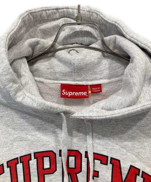 SUPREME（シュプリーム）SUPREME (シュプリーム) XXL Hooded Sweatshirt レッド×グレー サイズ:Sの古着・服飾アイテム