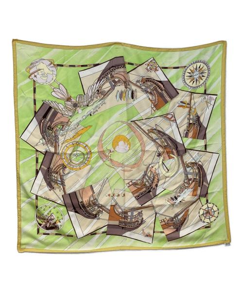 HERMES（エルメス）HERMES (エルメス) カレ90 グリーンの古着・服飾アイテム