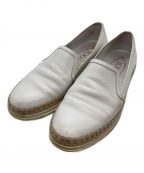 TOD'Sトッズ）の古着「レザースリッポン / エスパドリーユ」｜ホワイト